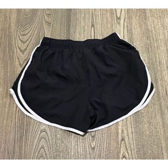 Nike Dri-Fit Womens Running Shorts Rubber Waistband Swoosh Logo Black Size M - Picture 4 of 6